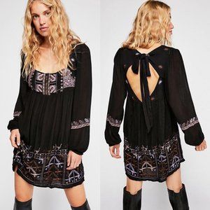 Free People Rhiannon Embroidered Babydoll Dress